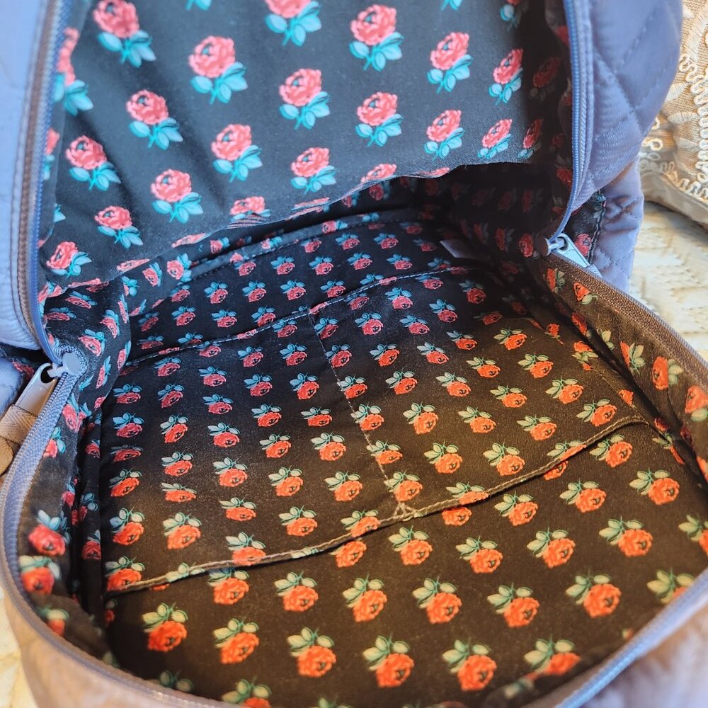 Vera Bradley Gray Essential Compact Backpack - Picture 11 of 11